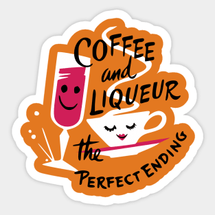 Coffee and Liqueur Vintage Restaurant Matchbook Sticker